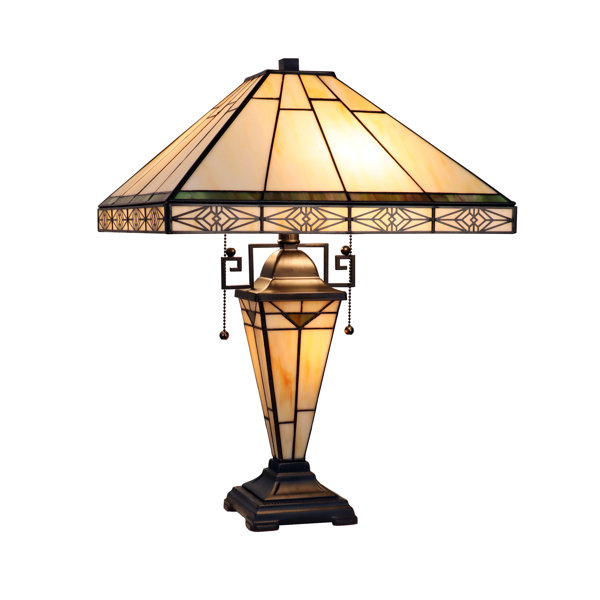 Lighting MANNIX Mission 2 Light Blackish Bronze Table Lamp 16